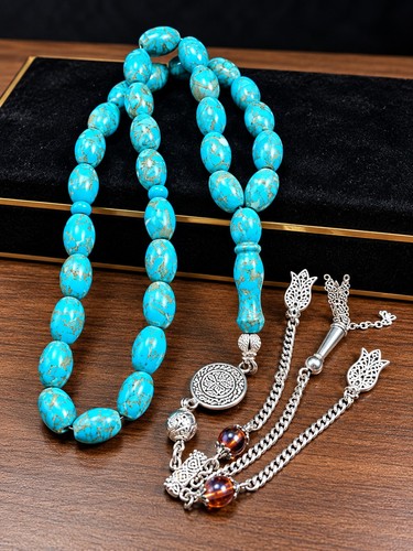 Turquoise prayer beads misbaha - prayer,